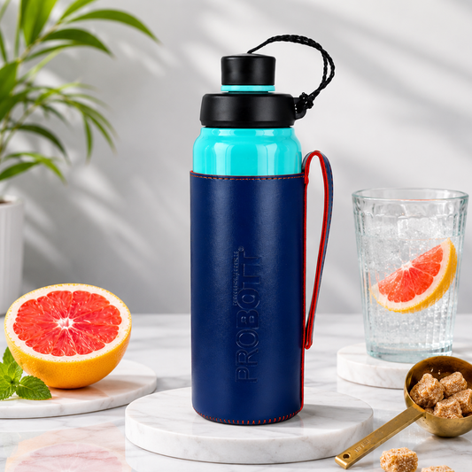 Probott Sippy 750 ml Stainless Steel Water Bottles, Vacuum Insulated Flask Bottles, Blue | Hot and Cold | Easy to Carry | Leak Proof
