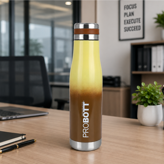 Probott Companion 500ml Stainless Steel Water Bottles, Thermoses Vacuum Insulated Flask, Brown