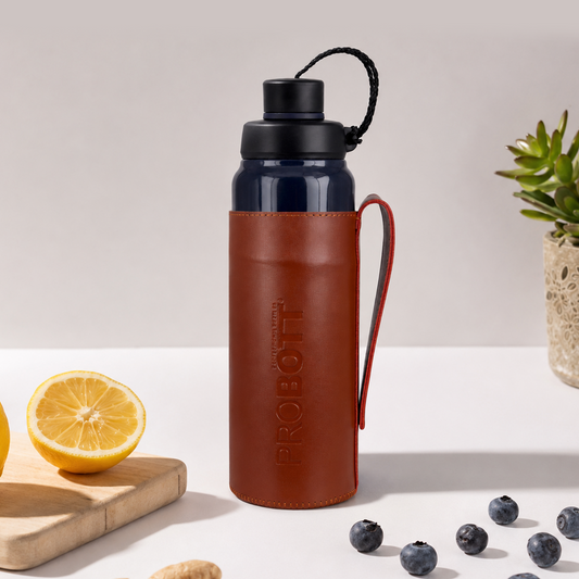 Probott Sippy 750 ml Stainless Steel Water Bottles, Vacuum Insulated Flask Bottles, Dark Blue | Hot and Cold | Easy to Carry | Leak Proof