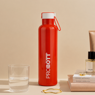 Probott Bang 750ml Thermoses Vacuum Insulated Flask Sports Bottle, Stainless Steel Water Bottles, Orange