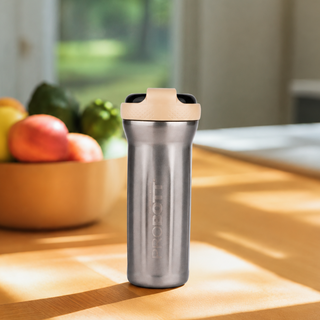 Probott Elegant 500ml Stainless Steel Water Bottle, Vacuum Insulated Flask Bottles, Beige | Hot and Cold | Easy to Carry | Leak Proof
