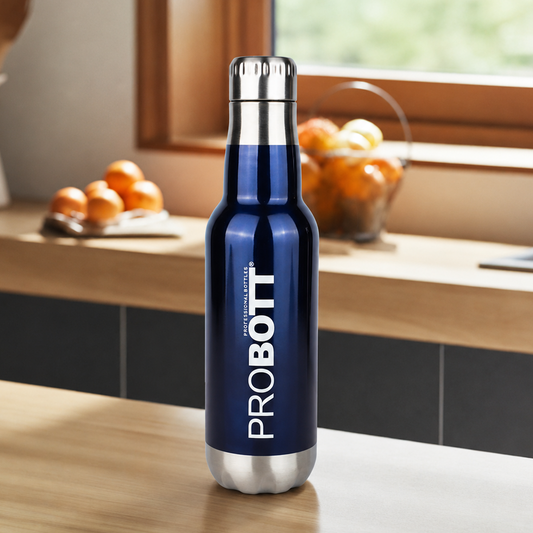 Probott Magnum Hot & Cold Stainless Steel Water Bottles, Vacuum Insulated Flask Bottles, 500 ml, Blue