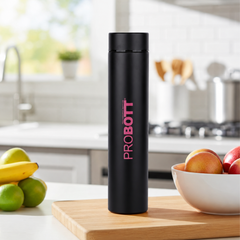 PROBOTT Compact 250ml Thermosteel Vacuum Flask, Stainless Steel Water Bottle - Pink