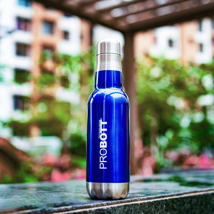Probott Magnum Hot & Cold Stainless Steel Water Bottles, Vacuum Insulated Flask Bottles, 750 ml, Blue