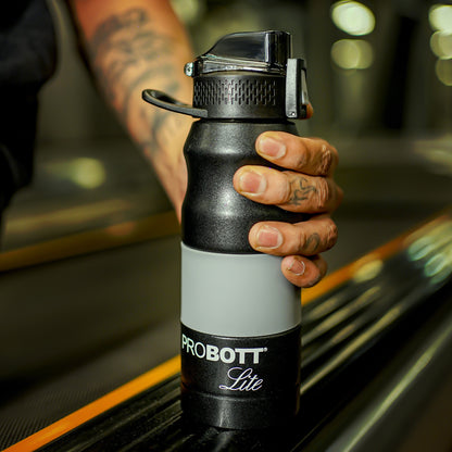 PROBOTT LITE Bliss 850ml Single Walled Stainless Steel Water Bottle, Black