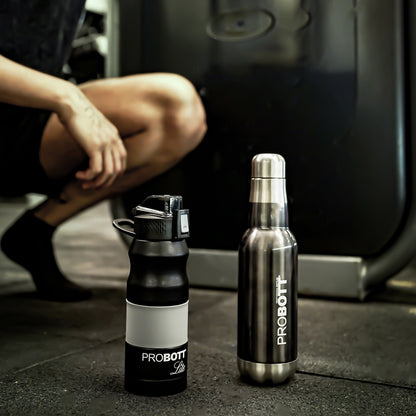 PROBOTT LITE Bliss 850ml Single Walled Stainless Steel Water Bottle, Black