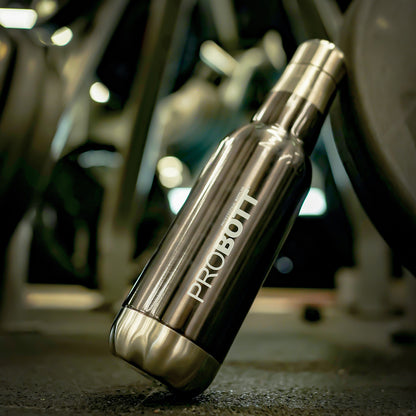 Probott Magnum Hot & Cold Stainless Steel Water Bottles, Vacuum Insulated Flask Bottles, 500 ml, Grey