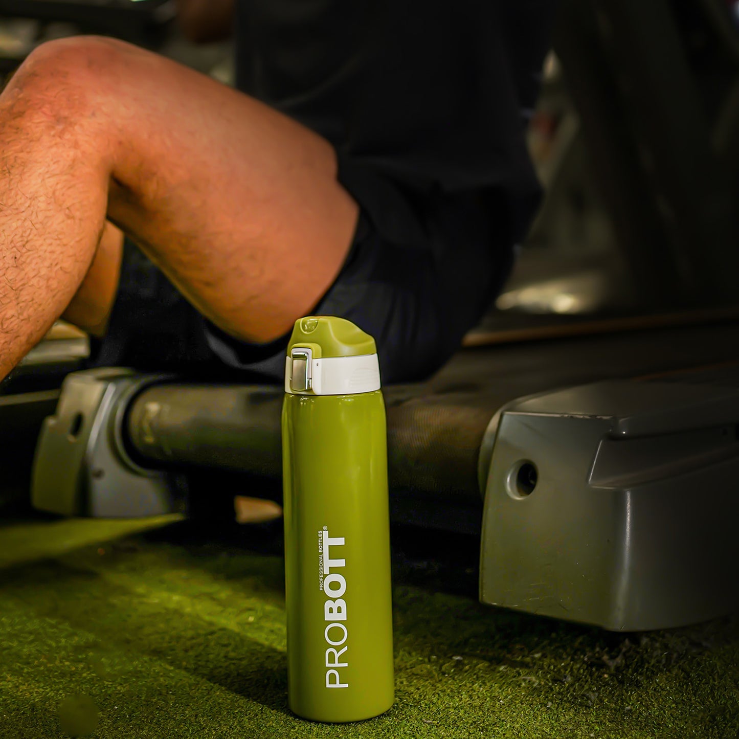 Probott Icon 750ml Stainless Steel Hot and Cold Water Bottle, Vacuum Insulated Flask Sipper Bottle, Green
