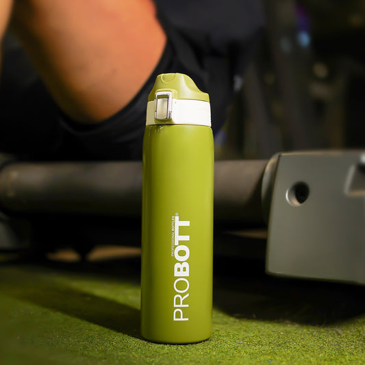 Probott Icon 750ml Stainless Steel Hot and Cold Water Bottle, Vacuum Insulated Flask Sipper Bottle, Green