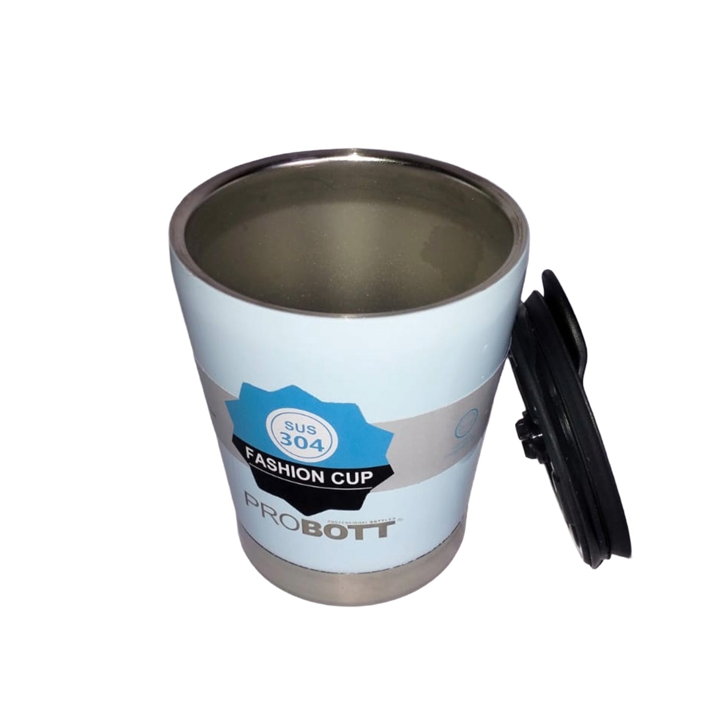 PROBOTT Refresh Stainless Steel Mug/Cup with Lid 380ml, Hot & Cold Vacuum Insulated Stylish Cup Ideal for Hot & Cold Coffee, Tea | Desk Mug – Blue