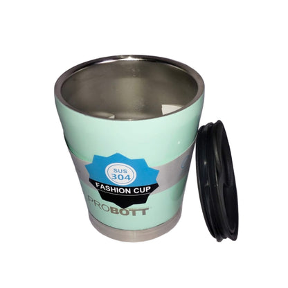 PROBOTT Refresh Stainless Steel Mug/Cup with Lid 380ml, Hot & Cold Vacuum Insulated Stylish Cup Ideal for Hot & Cold Coffee, Tea | Desk Mug – Green