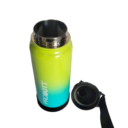 Probott Adventure 700 ml Stainless Steel Water Bottles, Vacuum Insulated Flask Bottles, Green+Aqua blue | Hot and Cold | Easy to Carry | Leak Proof