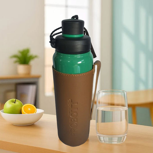 Probott Sippy 750 ml Stainless Steel Water Bottles, Vacuum Insulated Flask Bottles, Green | Hot and Cold | Easy to Carry | Leak Proof