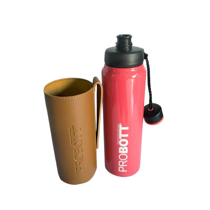 Probott Sippy 750 ml Stainless Steel Water Bottles, Vacuum Insulated Flask Bottles, Red | Hot and Cold | Easy to Carry | Leak Proof
